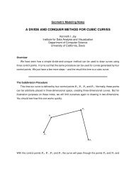 a divide and conquer method for cubic curves - University of ...
