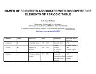 Names of scientists associated with discoveries of elements