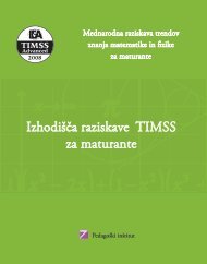 IzhodiÅ¡Äa raziskave TIMSS za maturante - PedagoÅ¡ki inÅ¡titut