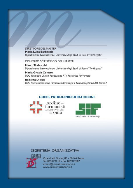 Master II Livello "Le politiche del Farmaco" - SIF