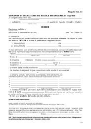 Modulo iscrizione scuola secondaria secondo grado - Centro Servizi ...