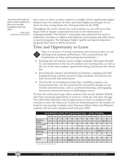 Closing the Achievement Gap - Washington State School Directors ...