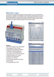 EMU M-BUS LOGGER - Rudolf Kiesewetter Messtechnik GmbH