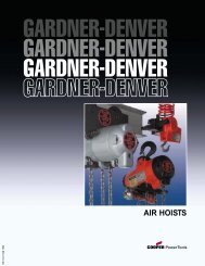Gardner-Denver Aire Hoist Catalog - Tecno Italia s.r.l