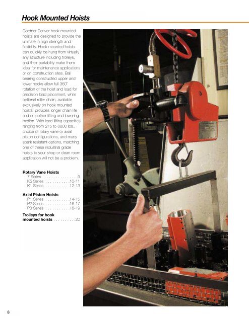 Gardner-Denver Aire Hoist Catalog - Tecno Italia s.r.l