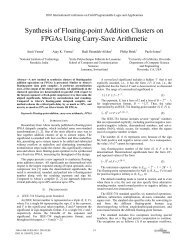 Synthesis of Floating-Point Addition Clusters on FPGAs Using Carry ...