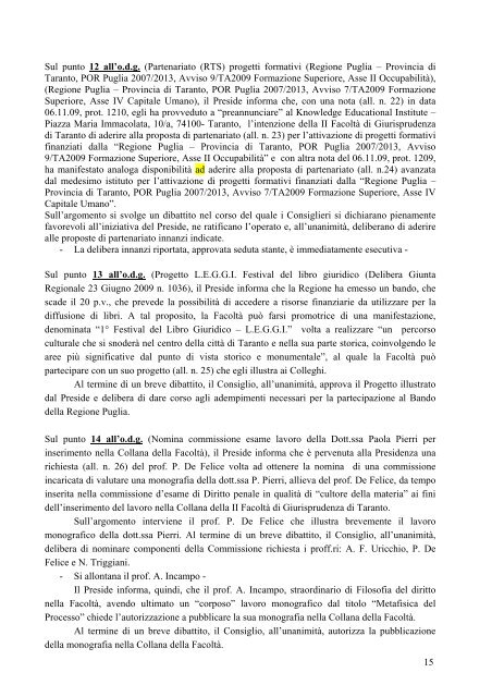 verbale n. 11 del 9 novembre 2009. pdf - Dipartimento di ...