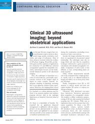 Clinical 3D ultrasound imaging: beyond obstetrical applications