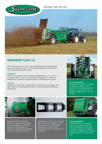 SPREDER FLEX 16 - Samson Agro A/S