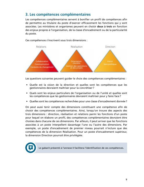 Guide d'utilisation du Référentiel de compétences du gestionnaire ...