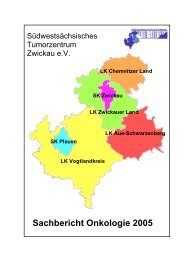 Sachbericht Onkologie 2005 - Tumorzentrum Chemnitz eV