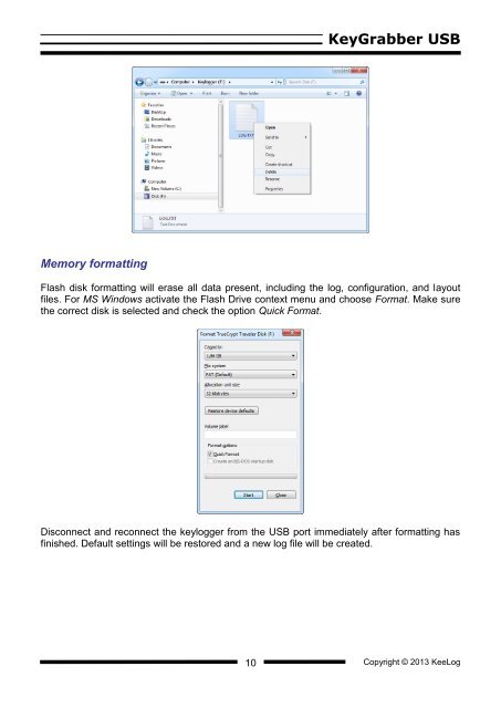 Hardware Keylogger User Guide - KeyGrabber USB