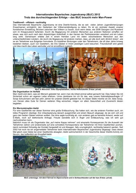 Artikel Camp 2012 - Lions Clubs International - Distrikt 111 - Bayern ...