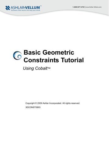 Basic Geometric Constraints Tutorial - Ashlar-Vellum