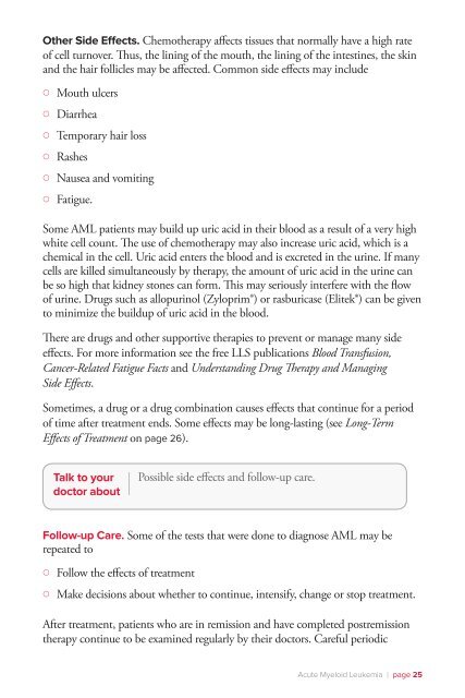 Acute Myeloid Leukemia - The Leukemia & Lymphoma Society