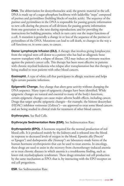 Acute Myeloid Leukemia - The Leukemia & Lymphoma Society