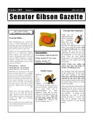 Senator Gibson Gazette - Senator Gibson Public School