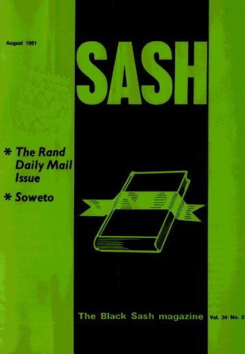 Sash Volume 24 Number 2 August 1981 - DISA