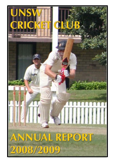 2008-09 - University of New South Wales Cricket Club