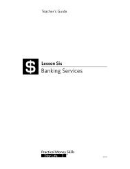 Banking Services - Practical Money Skills