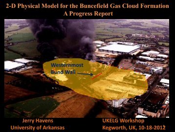 A physical model of Buncefield – Progress Report - ukelg