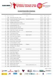 CLASIFICACIÃN GENERAL