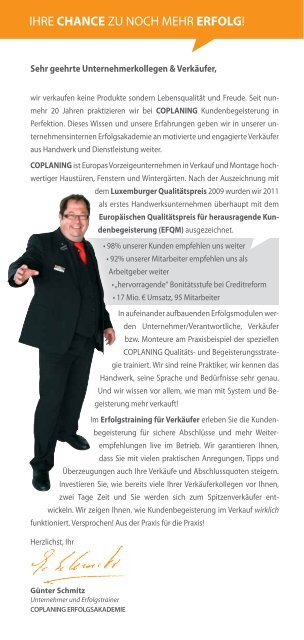 für Verkäufer - coplaning