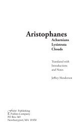 Aristophanes Acharnians Lysistrata Clouds - Focus Publishing