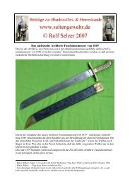 Das sÃ¤chsische Artillerie-Faschinenmesser von 1849 - Rolf Selzer