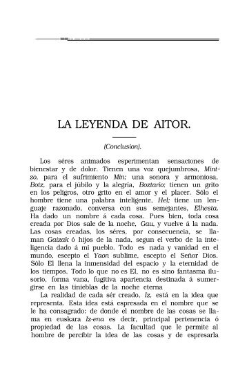 LA LEYENDA DE AITOR