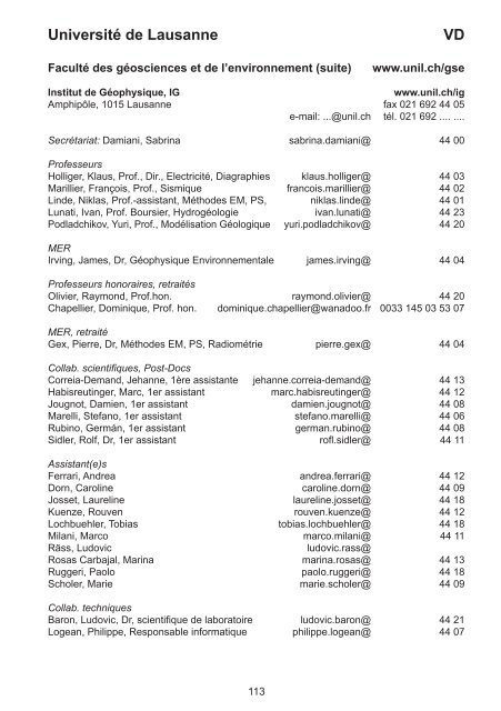 Geoscience Switzerland - Platform Geosciences, SCNAT