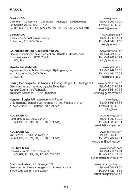 Geoscience Switzerland - Platform Geosciences, SCNAT