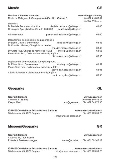 Geoscience Switzerland - Platform Geosciences, SCNAT