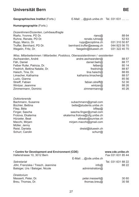 Geoscience Switzerland - Platform Geosciences, SCNAT