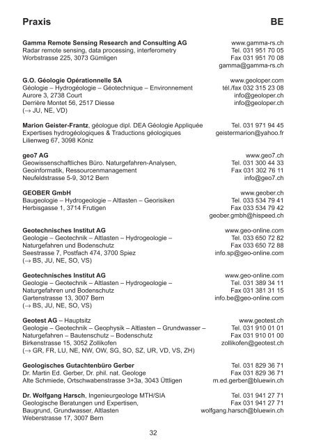 Geoscience Switzerland - Platform Geosciences, SCNAT