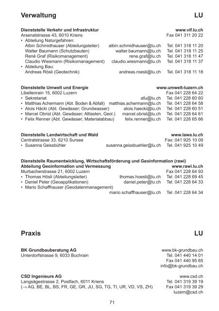 Geoscience Switzerland - Platform Geosciences, SCNAT