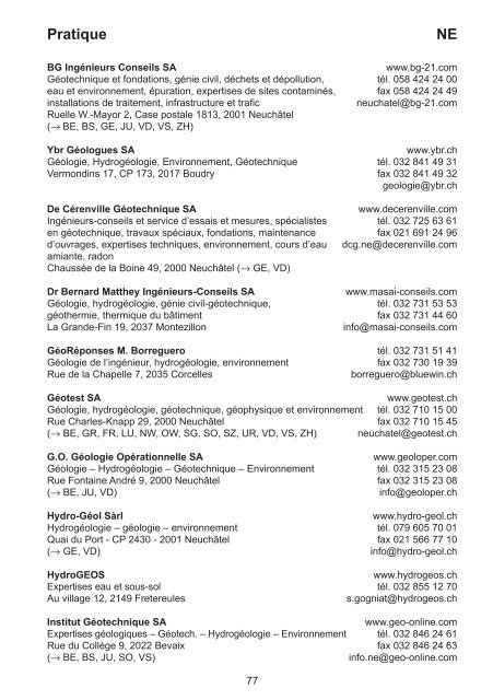 Geoscience Switzerland - Platform Geosciences, SCNAT