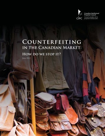 Counterfeiting in the Canadian Market - Manitoba Chambers of ...