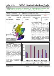 Alba 1891: Gàidhlig (Scottish Gaelic) Local Profile - Linguae Celticae