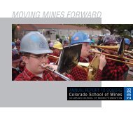 MOVING MINES FORWARD - Give to Mines - Colorado School of ...
