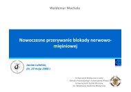 Nowoczesne odwracanie blokady nerwowo-miÄÅniowej - Waldemar ...