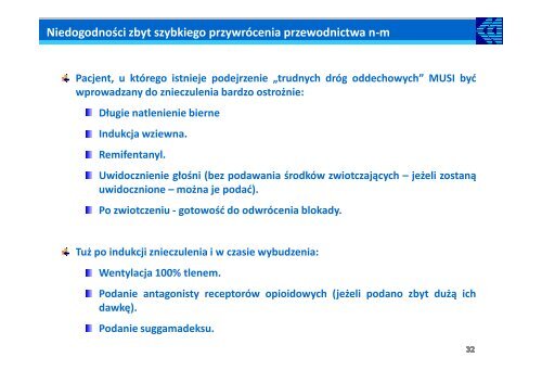 Nowoczesne odwracanie blokady nerwowo-miÄÅniowej - Waldemar ...