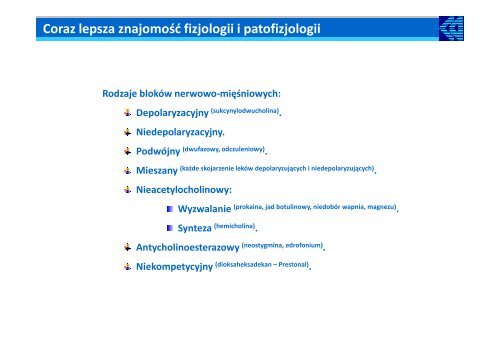 Nowoczesne odwracanie blokady nerwowo-miÄÅniowej - Waldemar ...