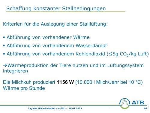 Tierwohl, Ergonomie und Nachhaltigkeit in der Milchviehhaltung