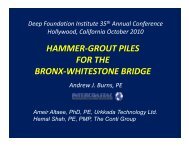 Hammer-grouted Micropiles at the Bronxe-Whitestone Bridge ...