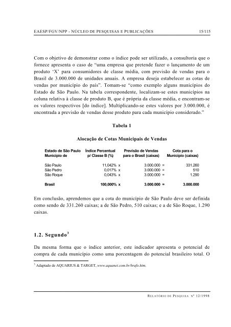 RESUMO PALAVRAS-CHAVE - GVpesquisa