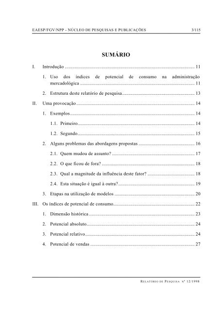 RESUMO PALAVRAS-CHAVE - GVpesquisa