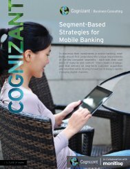 Segment-Based Strategies for Mobile Banking - Cognizant