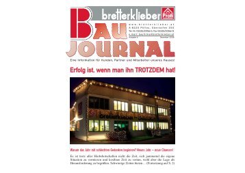 Erfolg ist, wenn man ihn TROTZDEM hat! - bei Bretterklieber