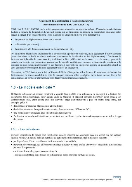 Calage et validation des modÃ¨les de trafic - SÃ©tra